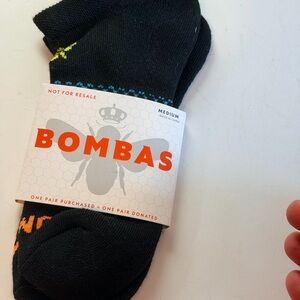 Bombas Black and Blue Men's Athletic Socks